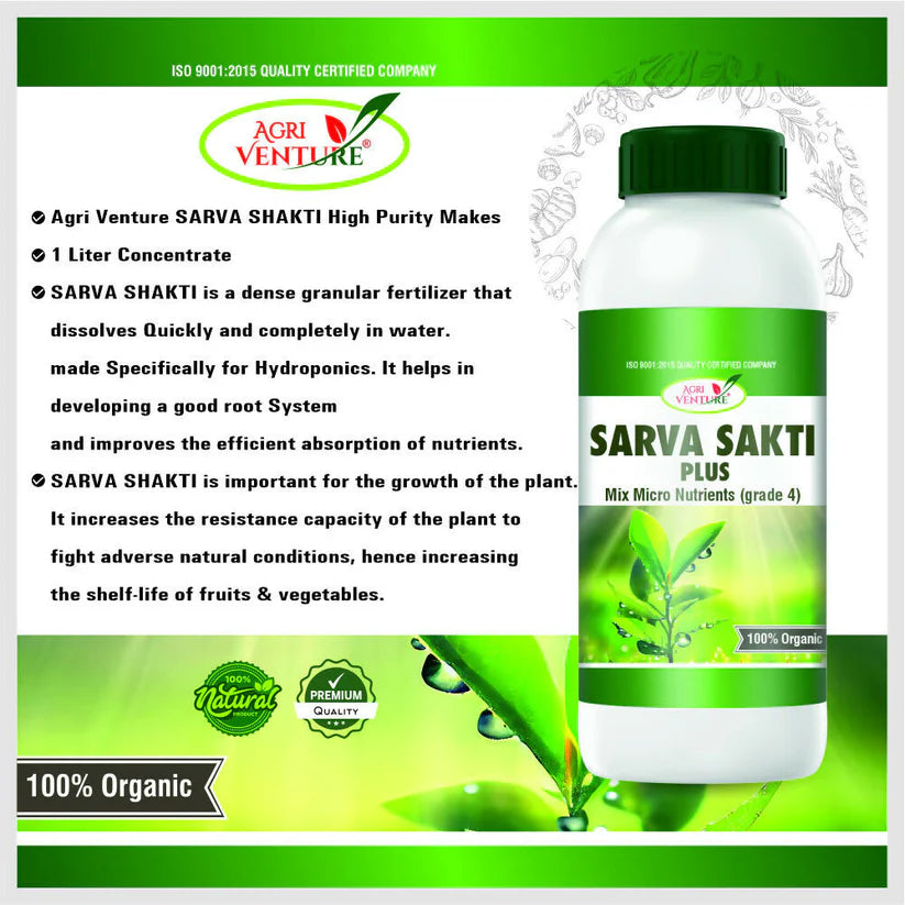 AgriVenture SARVA SHAKTI PLUS ( MIX MICRONUTRIENT GRADE 5 ) (1LTR) -Gardening