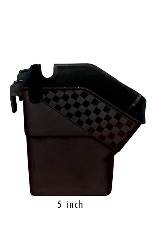 12 Piece Big Vertical Garden Wall Hanging pots for Plants Indoor and Outdoor Decorations, Black Color.