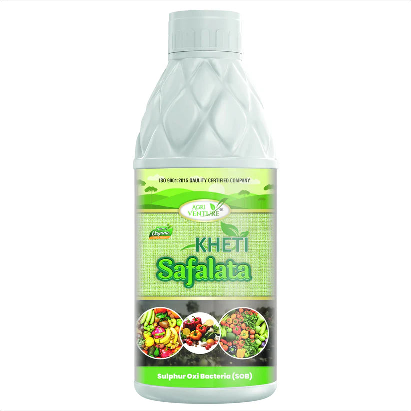 AgriVenture KHETI SAFALATA ( SOB - Sulphur Oxi Bacteria) Improves Soil Fertility Bactericide Organic Product BIO FIRTILIZERS (1 LTR)) -Gardening