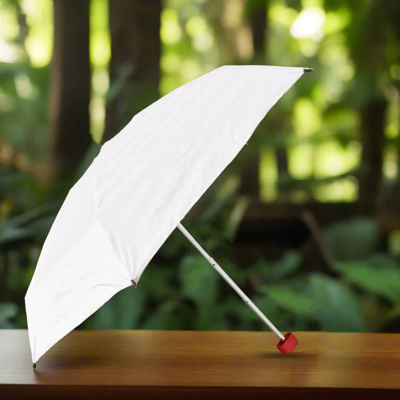 3-Fold Sun & Rain Protective Solid Foldable Umbrella (1 Pc) -Gardening