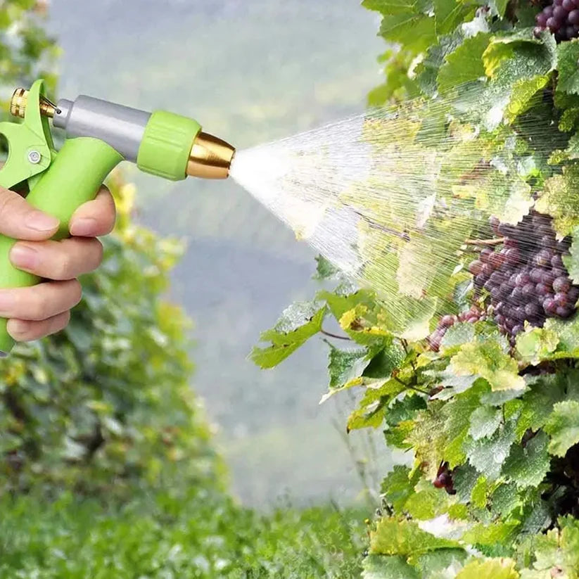Water Spray Nozzle, Hose Sprayer, High Pressure Long Range Zinc Alloy Rotatable for Gardening Spray Adjustable High Pressure Car Washer Washing Water Spray Gun -Gardening