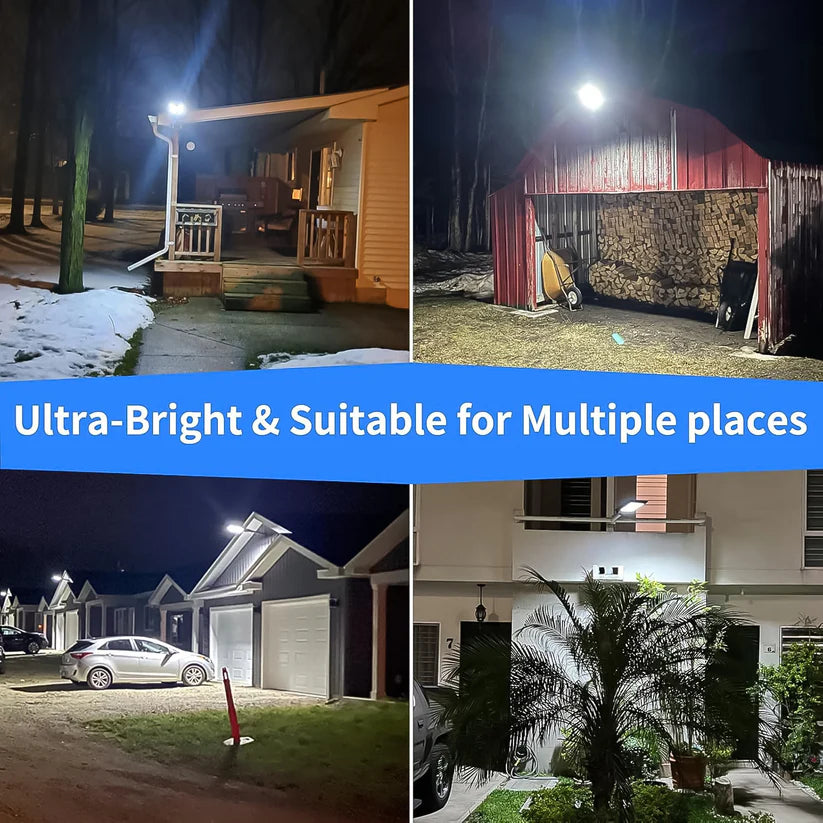 High-Powered Solar LED Street Light with Motion Sensor & Remote Control -Gardening