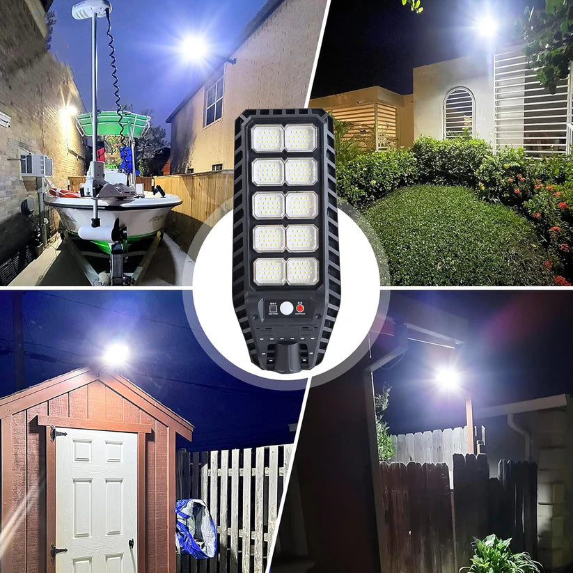 High-Powered Solar LED Street Light with Motion Sensor & Remote Control -Gardening