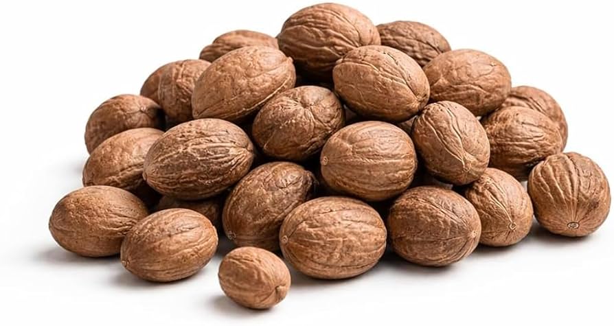 Whole Nutmeg | Aromatic Kerala-Style Jaiphal Spice | Fresh-Grating Nutmeg for Payasam, Desserts, Baking, Curries and Biryani (100 Gram) - Spices