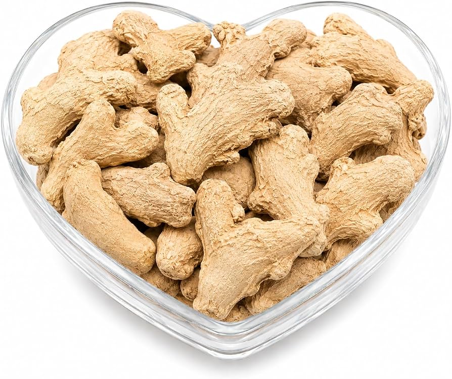 Whole Dry Ginger | Traditional Kerala Chukku Spice | Aromatic Dried Ginger for Chukku Coffee, Tea, Curries, Sweets and Masala (1000 Gram) - Spices