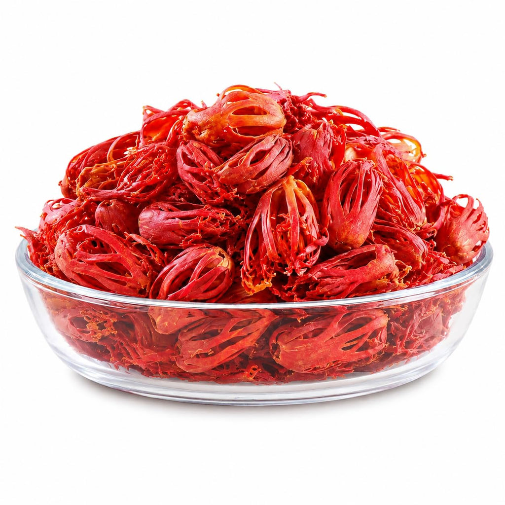 Whole Mace Flower | Aromatic Javitri Nutmeg Spice | Fragrant Mace for Biryani, Payasam, Curries, Desserts and Masala (100 Gram) - Spices