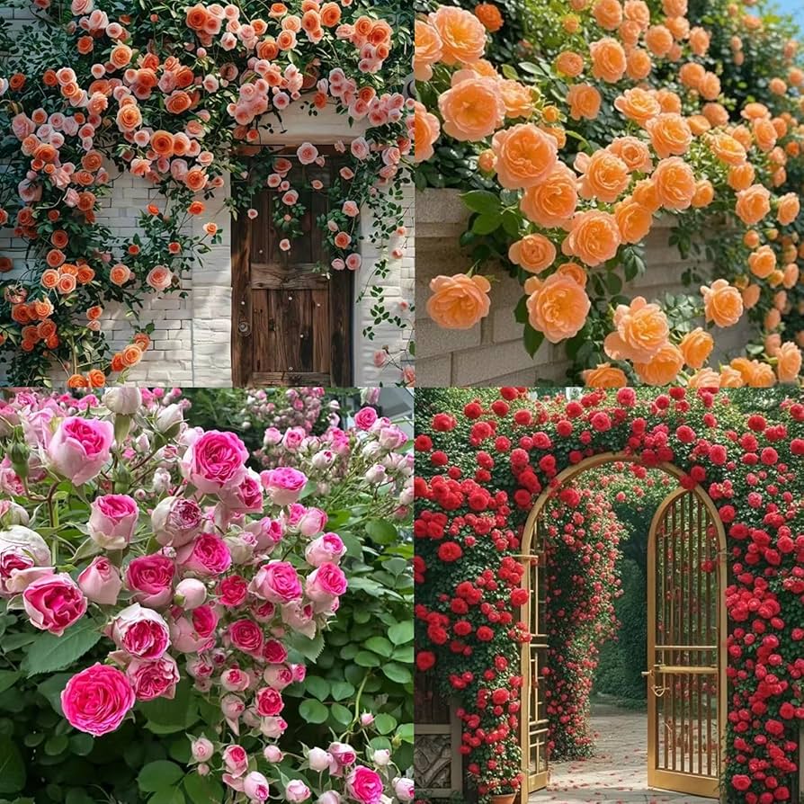Fragrant Hybrid Climbing Rose Seeds – Multi-Color Blooms for Balcony & Garden - Rose Seeds