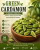 Green Cardamom Whole Spice | Kerala-Origin Elaichi Pods with Distinctive Aroma | Choti Elaichi for Tea, Payasam, Biryani and Traditional Recipes