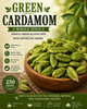Green Cardamom Whole Spice | Kerala-Origin Elaichi Pods with Distinctive Aroma | Choti Elaichi for Tea, Payasam, Biryani and Traditional Recipes