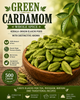 Green Cardamom Whole Spice | Kerala-Origin Elaichi Pods with Distinctive Aroma | Choti Elaichi for Tea, Payasam, Biryani and Traditional Recipes
