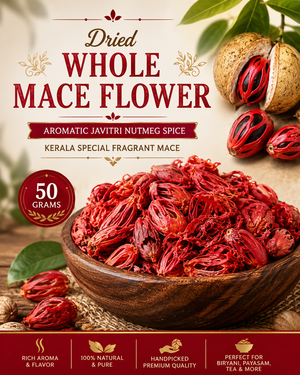 Whole Mace Flower | Aromatic Javitri Nutmeg Spice | Fragrant Mace for Biryani, Curries, Desserts and Masala