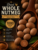 Whole Nutmeg | Aromatic Kerala-Style Jaiphal Spice | Fresh-Grating Nutmeg for Payasam, Desserts, Baking, Curries and Biryani