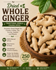Whole Dry Ginger | Traditional Kerala Chukku Spice | Aromatic Dried Ginger for Chukku Coffee, Tea, Curries, Sweets and Masala