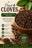 Whole Cloves | Aromatic Indian Laung Spice | Fragrant Clove Buds for Masala Chai, Biryani, Pulao, Curries, Pickles and Sweet Dishes