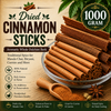 Cinnamon Sticks | Aromatic Whole Dalchini Bark | Traditional Spice for Masala Chai, Biryani, Payasam, Curries and Sweet Dishes