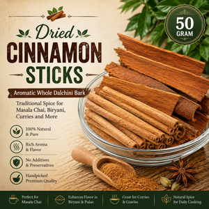 Cinnamon Sticks | Aromatic Whole Dalchini Bark | Traditional Spice for Masala Chai, Biryani, Payasam, Curries and Sweet Dishes