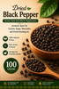 Whole Black Pepper | Kerala-Style Kali Mirch Peppercorns | Aromatic Spice for Curries, Rasam, Soups, Marinades and Fresh Grinding