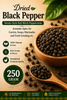 Whole Black Pepper | Kerala-Style Kali Mirch Peppercorns | Aromatic Spice for Curries, Rasam, Soups, Marinades and Fresh Grinding