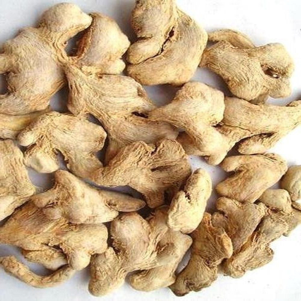 Whole Dry Ginger | Traditional Kerala Chukku Spice | Aromatic Dried Ginger for Chukku Coffee, Tea, Curries, Sweets and Masala (1000 Gram) - Spices