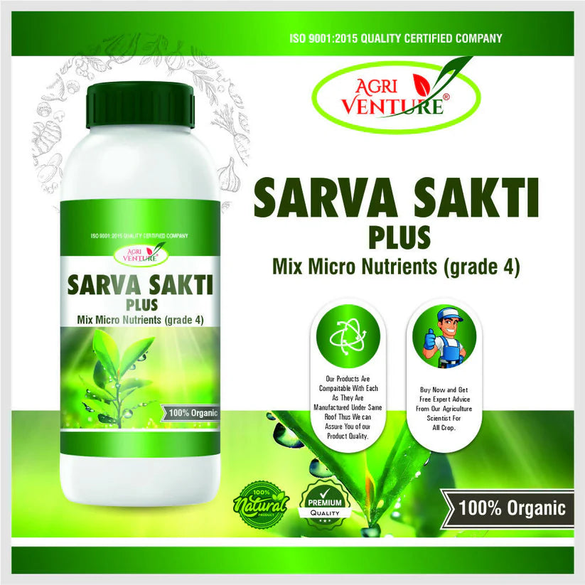 AgriVenture SARVA SHAKTI PLUS ( MIX MICRONUTRIENT GRADE 5 ) (1LTR) -Gardening