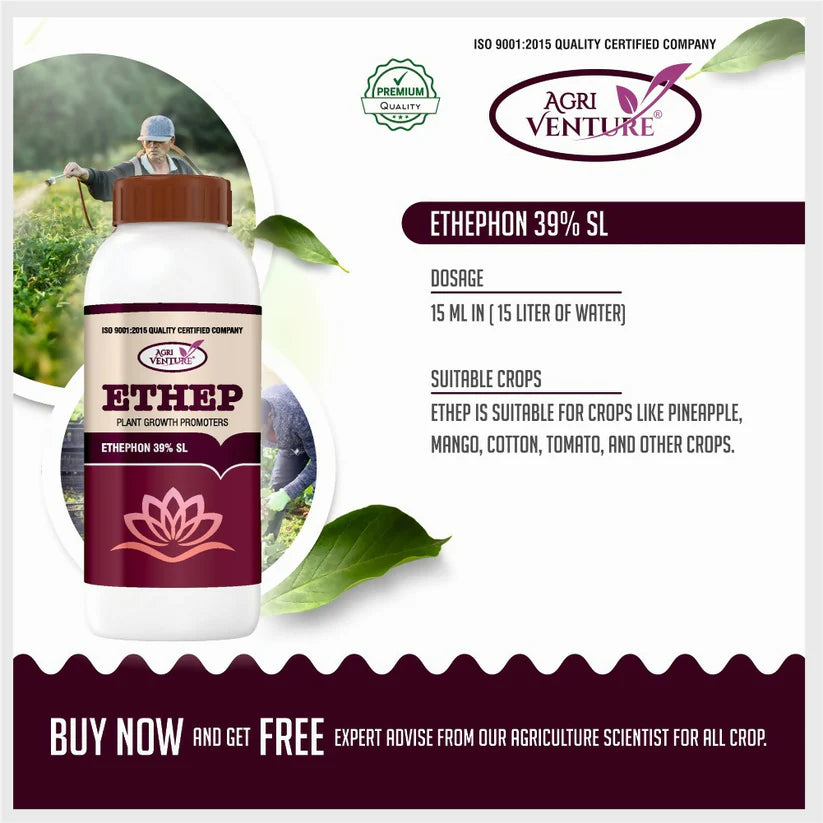 AgriVenture ETHEP ( Ethephon 39% SL ) - 500ML -Gardening